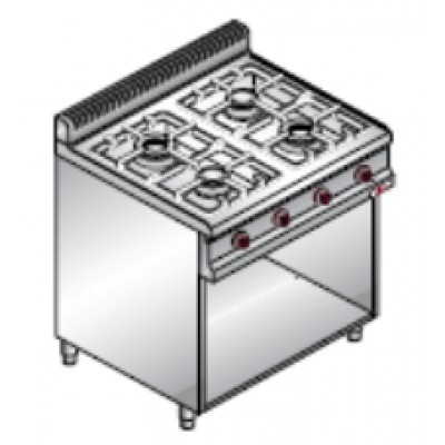 Плита газовая Bertos G7F4M+2P400